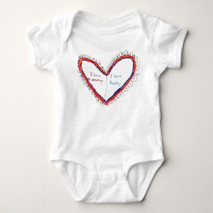 I Love Mummy & Daddy Baby Bodysuit