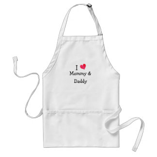 I Love Mummy & Daddy Standard Apron