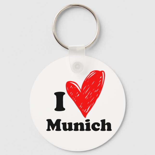 I love Munich Key Ring (Front)