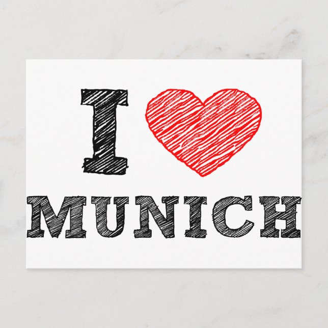 I Love Munich Postcard (Front)