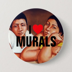 I Love Murals™ Button (Customise It!)