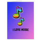 I Love Music Card