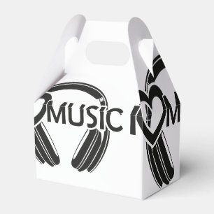 I love music headphones favour box