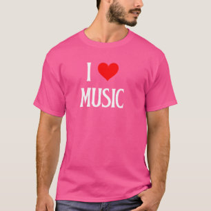 I Love Music I Heart Music Musician Composer Music T-Shirt
