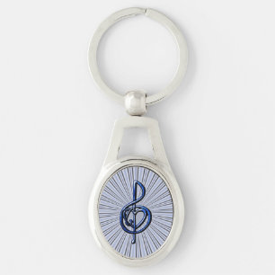 I Love Music Key Ring