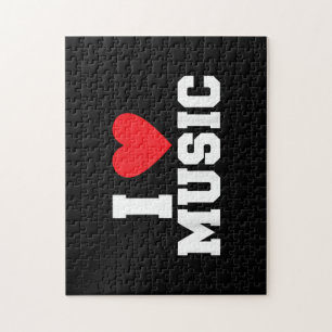 I love Music Lover Jigsaw Puzzle