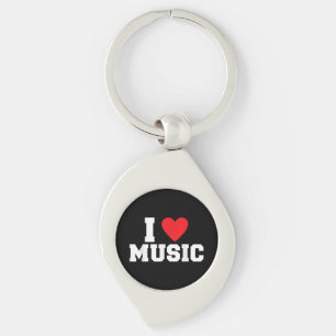 I love Music Lover Key Ring