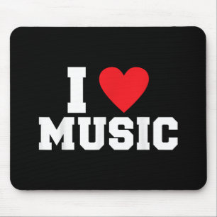 I love Music Lover Mouse Mat