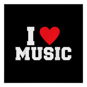 I love Music Lover Poster