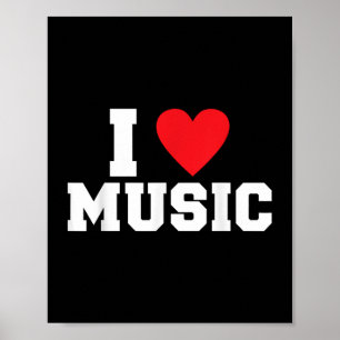 I love Music Lover Poster