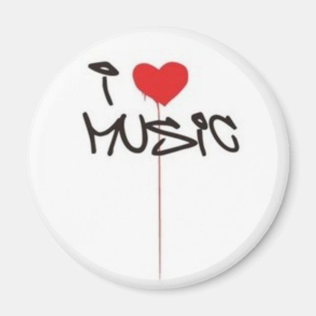 I Love Music Magnet (Front)