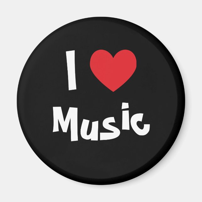 I Love Music Magnet (Front)