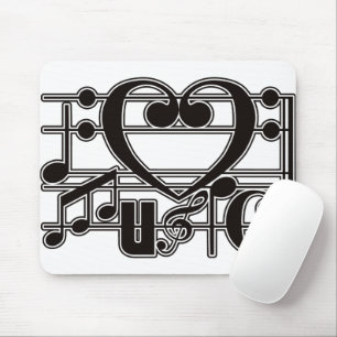 I LOVE MUSIC MOUSE MAT