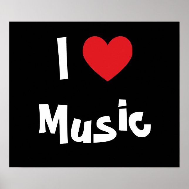 I Love Music Poster (Front)