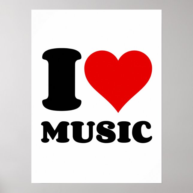 I LOVE MUSIC POSTER (Front)