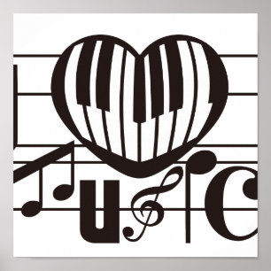 I LOVE MUSIC POSTER