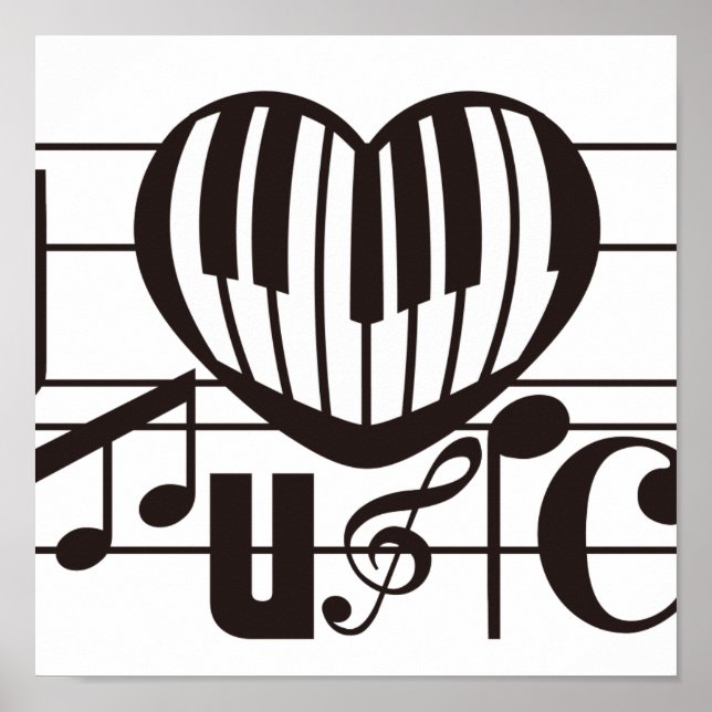 I LOVE MUSIC POSTER (Front)