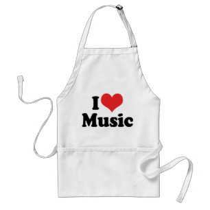 I Love Music Standard Apron