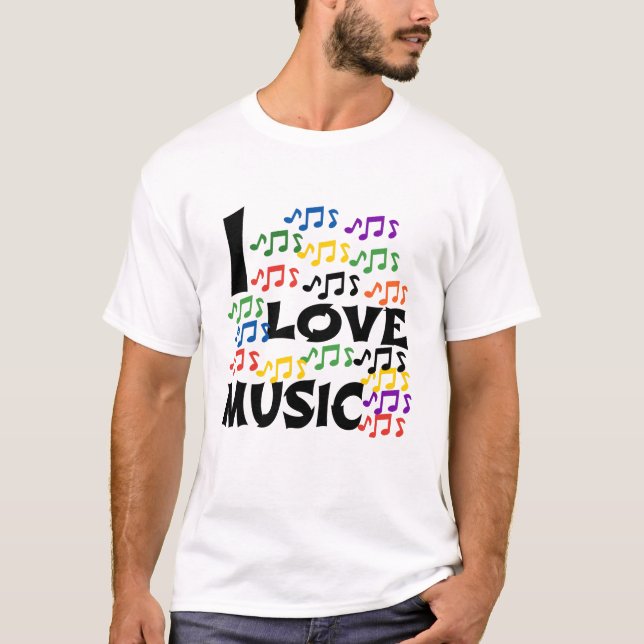 I LOVE MUSIC T-Shirt (Front)