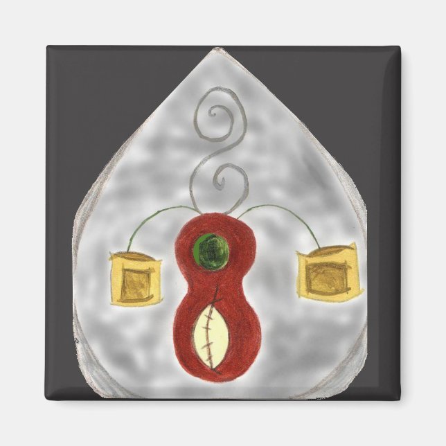 I Love Music With Instruments Magnet (Front)