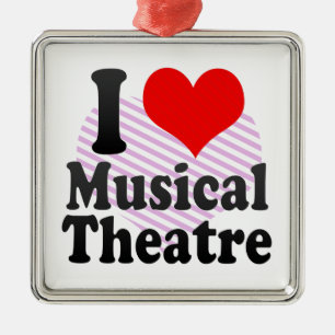 I love Musical Theatre Metal Tree Decoration