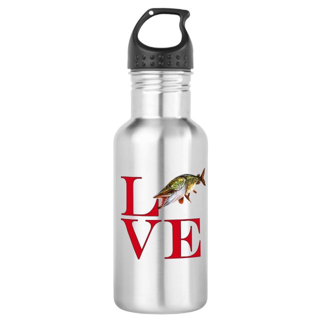 I Love Muskie 532 Ml Water Bottle (Front)