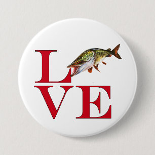 I Love Muskie 7.5 Cm Round Badge