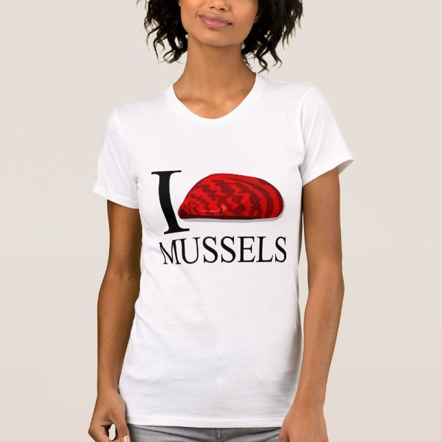 I Love Mussels T-shirts (Front)