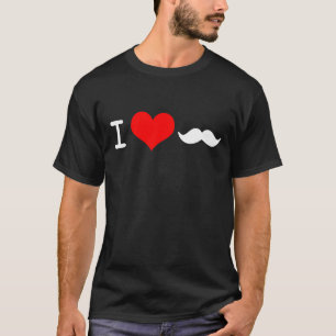 I Love Mustache T-Shirt