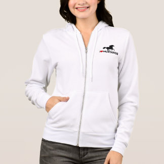 I Love Mustangs - Zipper Hoodie
