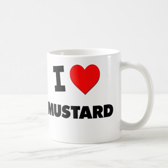 I Love Mustard Coffee Mug
