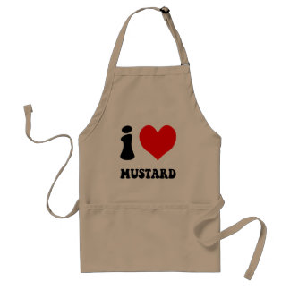 i love mustard standard apron