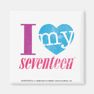 I Love My 17 Aqua Magnet