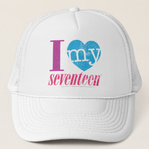 I Love My 17 Aqua Trucker Hat
