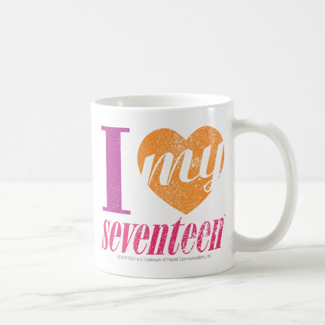 I Love My 17 Orange Coffee Mug (Right)