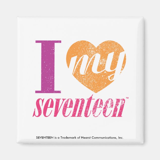 I Love My 17 Orange Magnet (Front)