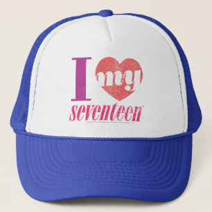 I Love My 17 Pink Trucker Hat