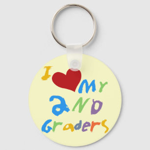 I Love My 2nd Graders Tshirts and Gifts Key Ring