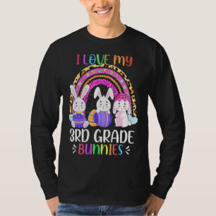 I Love My 3rd Grade Bunnies Teacher Bunny Egg East T-Shirt