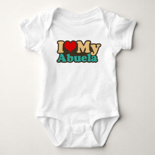 i love my abuela baby bodysuit
