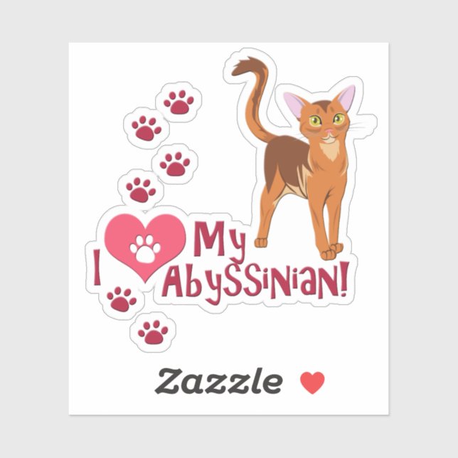 I Love My Abyssinian! (Sheet)
