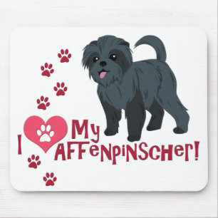 I Love My Affenpinscher! Mouse Mat