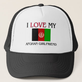 I Love My Afghan Girlfriend Trucker Hat