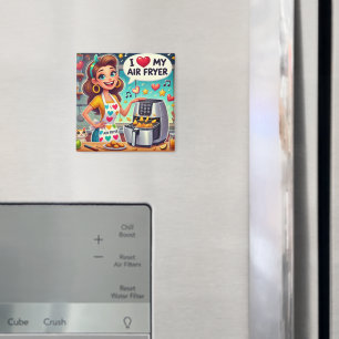  I Love My Air Fryer – Cute Cooking Design Magnet