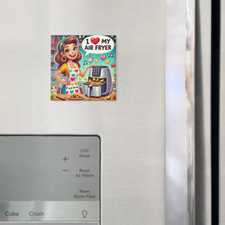 I Love My Air Fryer – Cute Cooking Design Magnet