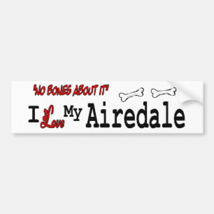 I Love My AIREDALE TERRIER Bumper Sticker