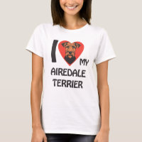 I Love My Airedale Terrier Cute & Proud Dog Lover