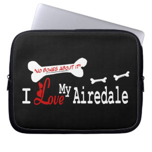 I Love My Airedale Terrier Laptop Sleeve