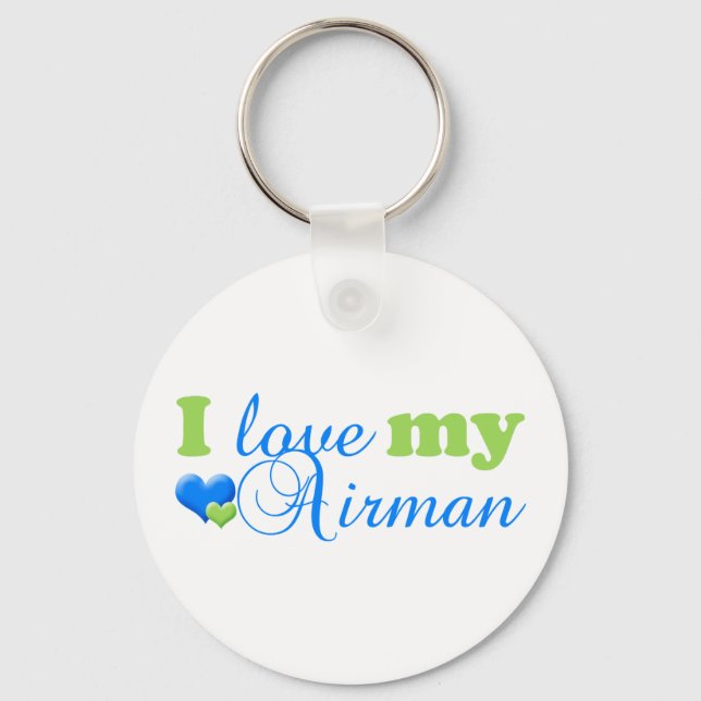 I love my Airman keychain (Front)
