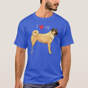 I Love my Akita T-Shirt